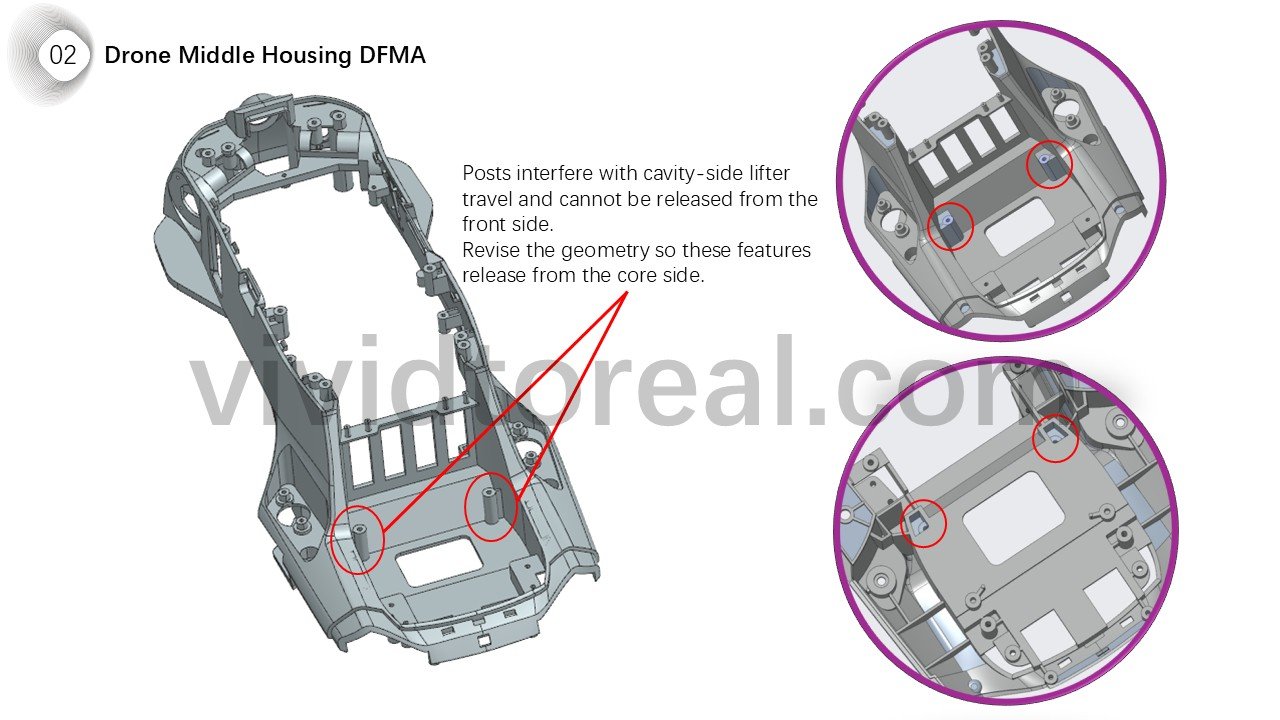 Drone Middle Housing DFMA